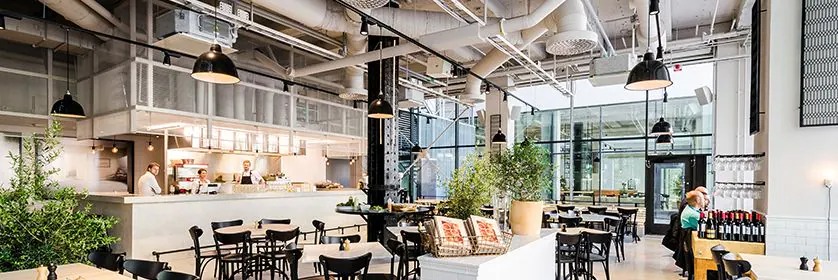 果博助力斯德哥尔摩的法国工业风餐厅Usine